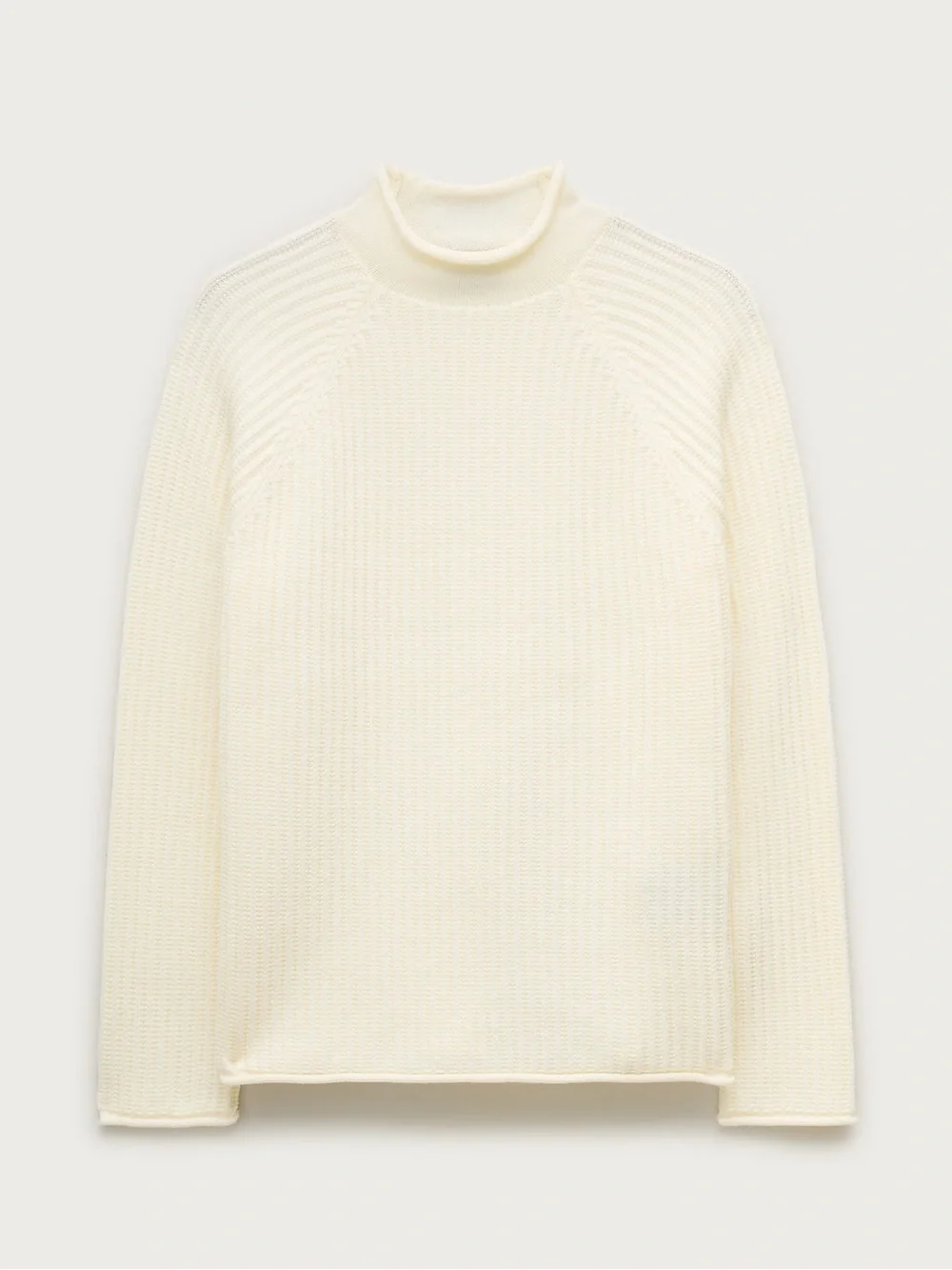 J. CREW Summer RollneckT™ ribbed sweater in Ivory Size M $118 CT575